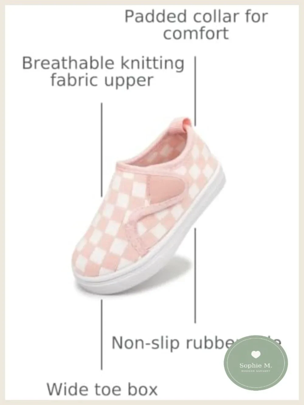 Infant Barefoot Shoes First Walkers Non-Slip Lightweight Hook & Loop